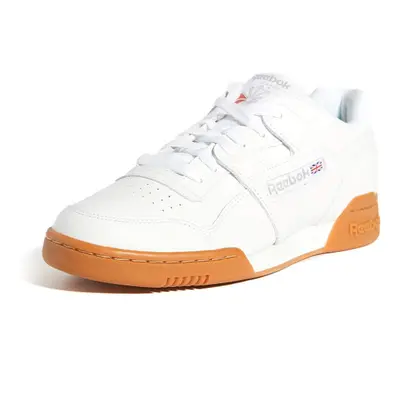 Reebok mens Workout Plus Sneaker White/Carbon/Classic Red 9.5 US