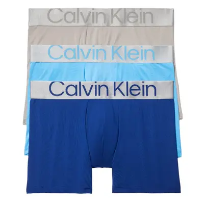 Calvin Klein Men's Reconsidered Steel Micro 3-Pack Boxer Brief Midnig