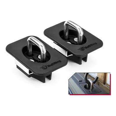 Bull Ring Flush Fit Retractable Truck Bed Tie Down Anchors Compatible with Ford F150 Ford F250 &