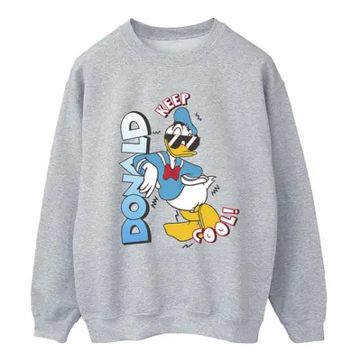 (XL, Sports Grey) Disney Womens/Ladies Donald Duck Cool Sweatshirt