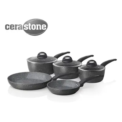 Tower Cerastone T81276 Forged Piece Pan Set with Non-Stick Coating