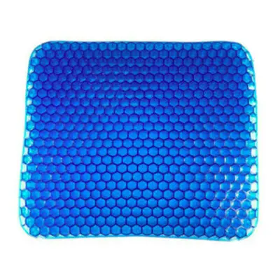 Blue TPE Gel Seat Cushion | Back & Hip Support Cushion