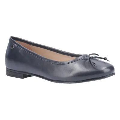 (Blue, (Adults')) Hush Puppies Naomi Leather Women's Navy Flats