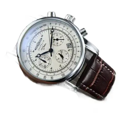 (4) New Zeppelin Watch Top Waterproof Genuine Leather Business Casual