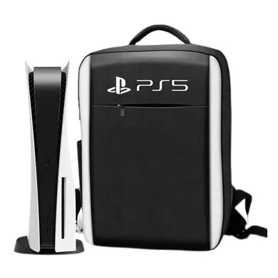 (Black A) For PS5 Protect Host Storage Bag Gamepad Accessories Backpack Travel Carrying