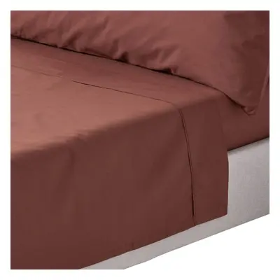 (Double, Chocolate) Egyptian Cotton Flat Sheet Thread Count Bed Sheet