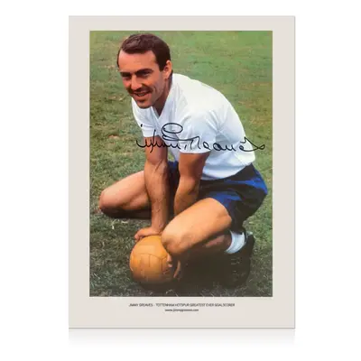 Jimmy Greaves Signed Tottenham Hotspur Football Photo