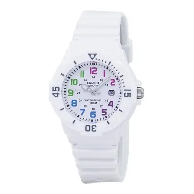 Casio LRW-200H-7BVDF Womens Enticer Analog Dial Watch, White & Black