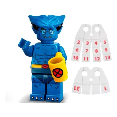 LEGO Marvel Series Minifigure: Beast Minifigure Calendar Man Capes