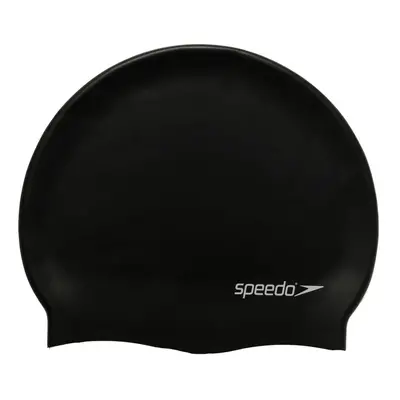 Speedo Silicon Flat Swimcap (Black)