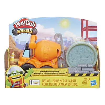 Play-Doh Wheels Mini Cement Truck Toy with Can of Non-Toxic Cement C