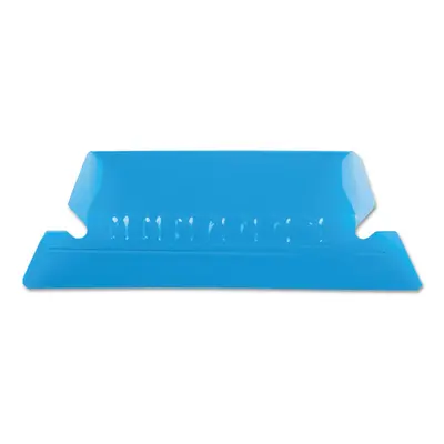 Universal Hanging File Folder Plastic Index Tabs (Blue)