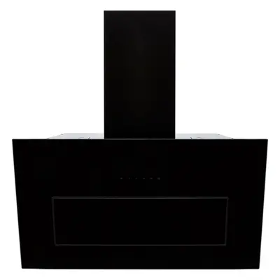 Elica BLOOM-STD-BLK cm Chimney Cooker Hood - Black Glass