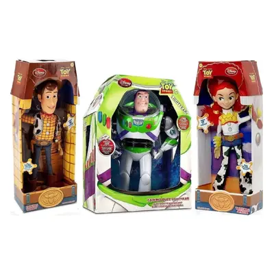 Toy Story Woody, Buzz Lightyear, Jessie Cowgirl TALKING action figure