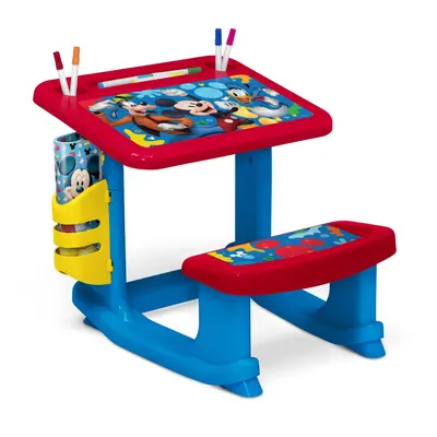 Disney Mickey Mouse Draw and Play Desk by Delta Children - Includes Markers and Coloring Book Bl