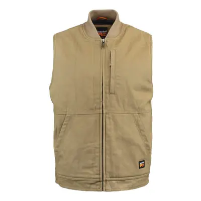 Timberland PRO Men's Gritman Lined Canvas Vest Dark Wheat