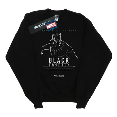 (XXL, Black) Marvel Mens Black Panther Long Live The King Sweatshirt