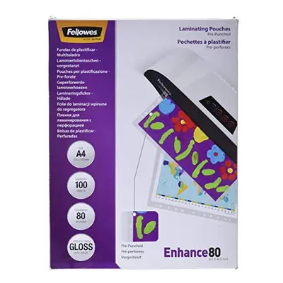 228 x 303mm Punched Laminating Pouch (Pack of 100)