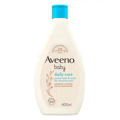 Aveeno Baby Baby Gentle Bath and Wash, White, ml (Pack of 1)