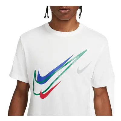 (S) NIKE SWOOSH LOGO WHITE SPORTSWEAR MEN'S T-SHIRT