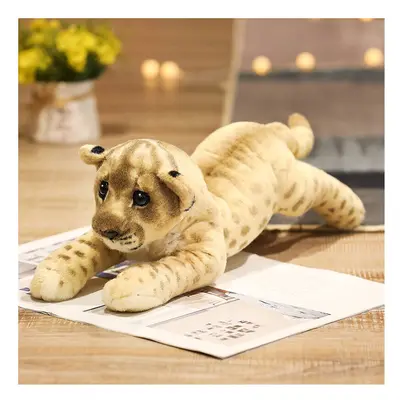 (lion, 58cm) Lovely Simulation Lion Tiger Leopard Plush Toys Cute Stuffed Soft Real Like Animal 