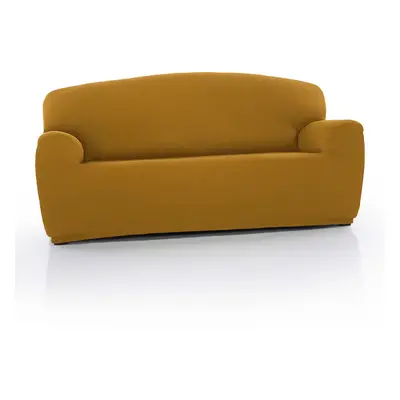 (Mustard) Three Seater 'Iris' Sofa Cover Elasticated Slipcover Protector