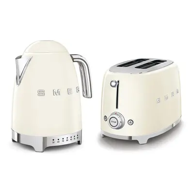 Smeg 50's Style Retro Range Breakfast Set, Variable Temperature Kettle & Multi-Functional Contro