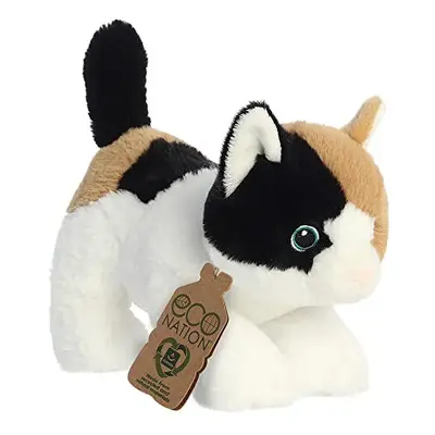 Aurora, 35049, Eco Nation Calico Cat, 8.5In, Recycled Soft Toy, Multi-Coloured