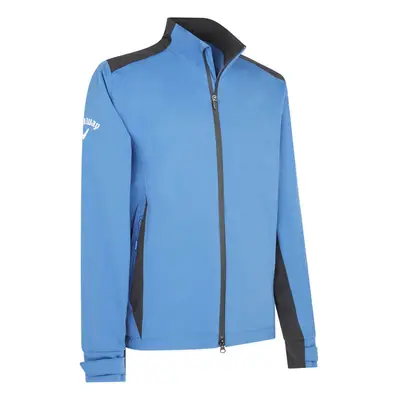 (M, Galaxy Blue) Callaway Golf Mens Stormlite II Waterproof Swing Tech Adjustable Jacket