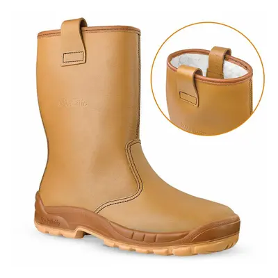 (Tan, UK 9) Jallatte Jalartic SAS S3 CI SRC Steel Toe Cap Work Rigger Safety Boots