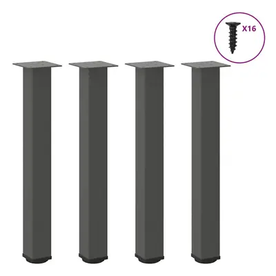 (anthracite, cm (80 mm)) vidaXL Coffee Table Legs Desk Legs Furniture Legs Bar Stand DIY pcs Ste