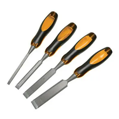 4 Piece Expert Wood Chisel Set 6m 13m 19mm & 25mm Builder Joiner Tool