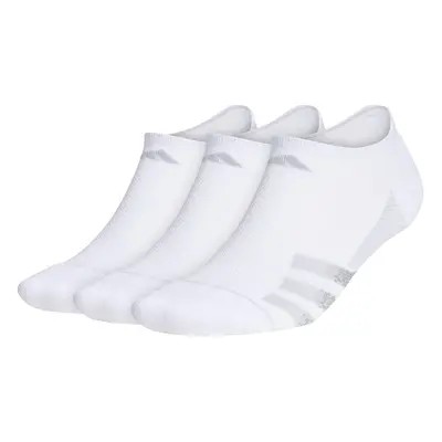 adidas Men's Superlite Stripe No Show Socks (3-Pair) White/Clear On