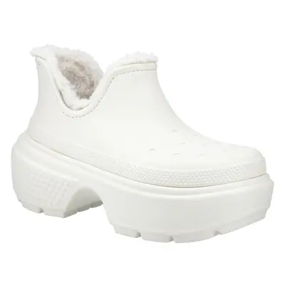 (White, (Adults')) Crocs Stomp Shorty Thermoplastic Women's Linen Boots