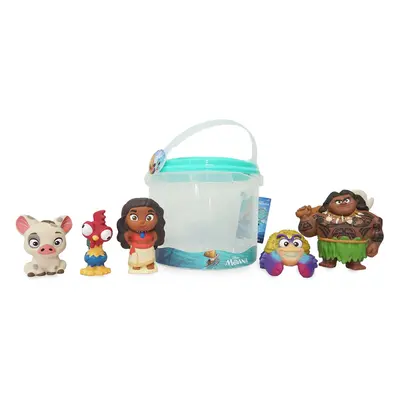 Disney Store Official Moana Bath Toy Set, Pc. Set, Includes Moana, Maui, Pua, Hei-Hei, and Tamat