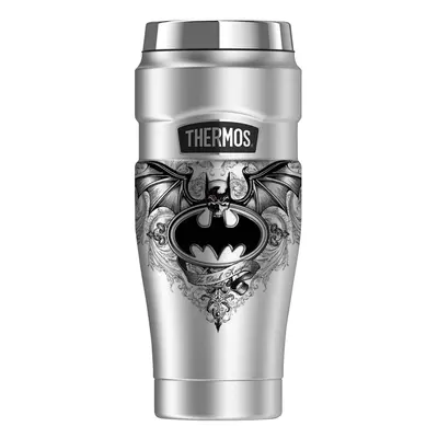 Batman Sublimated Winged Logo, THERMOS STAINLESS KINg Stainless Steel Travel Tumbler, Vacuum ins