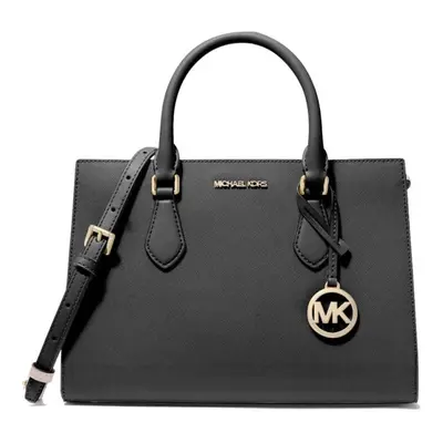 Michael Kors handbag for women Sheila satchel medium (Black With Gold