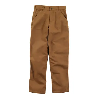 Carhartt Boys' Washed Dungaree Pants (Lined and Unlined) Brown