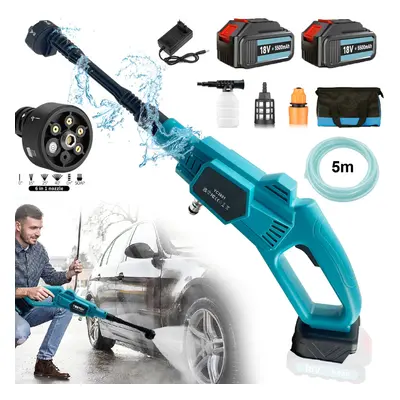 High Pressure Cleaner Cordless Brushless Car Cleaner Garden Jet Washer+2Battery 5.5A+Charger-Mak