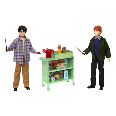 Toys, Harry & Ron on the Hogwarts Express Dolls with Accessories, 12-Inch Harry Potter Dolls, HN