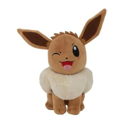 (Wink Eevee 20cm) 12" Pokemon Eevee Large Plush Stuffed Animal Soft Toy Gift for Kids