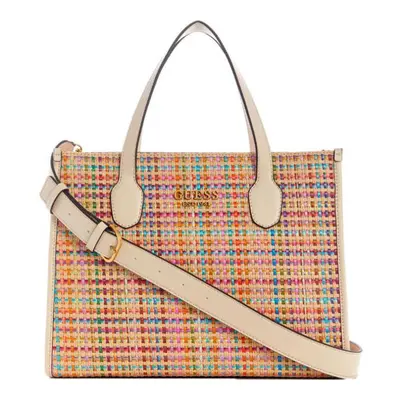 GUESS Silvana Compartment Tote Stone Multi