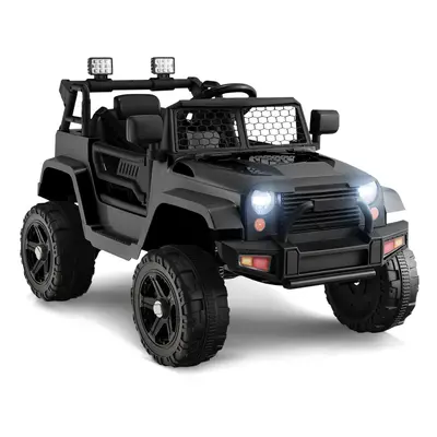 12V Battery Powered Ride On Truck Electric Kids Ride On Car-Black