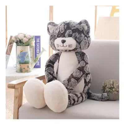 (Cool Kat Brown, 90cm/35.4in) Cool cat pillow doll soft plush toy children's gift