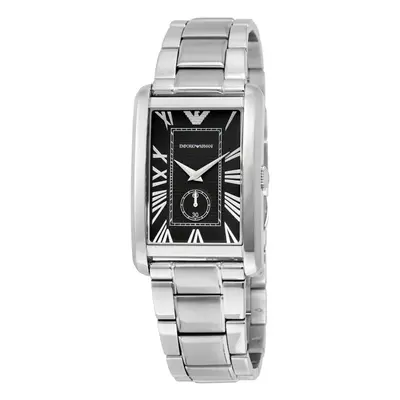 Emporio Armani AR1608 Rectangular Black Dial Men's Watch