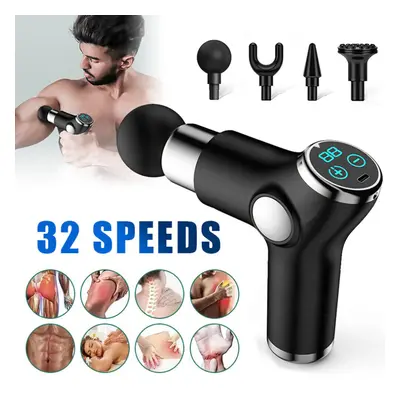 32 Speeds Massage Gun Deep Tissue Handheld Percussion Muscle Massager