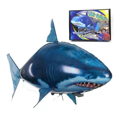 (Air Swim A blue) Remote Control Shark Toys Air Swimming RC Animal Radio Fly Balloons Clown Fish