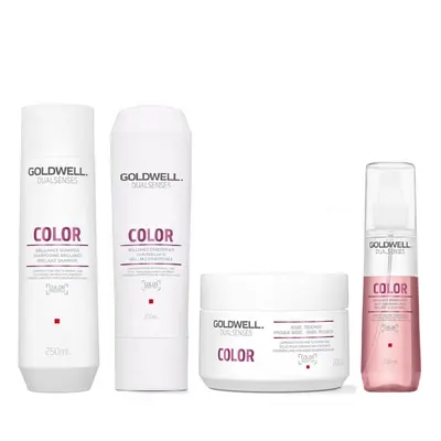 Goldwell Dualsenses Color Shampoo 250ml, Conditioner 200ml, 60sec Treatment 200ml, Serum Spray 1