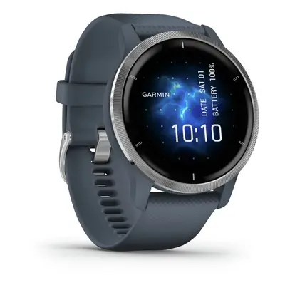 Garmin Venu GPS Smart Watch - Silver / Granite Blue