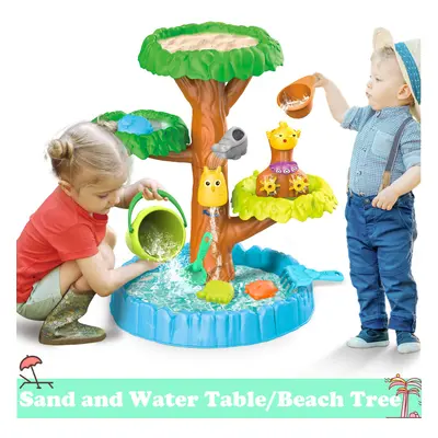 Beach Tree Sand And Water Table Beach Play Activity Set Indoor Outdoor Summer Garden Toys Sand P